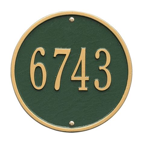 small round metal house number plaques|house number plaques b&q.